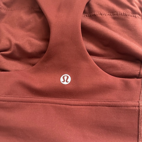 Lululemon Wunder Train Long-Line Bra Medium Support in Dark Terracotta Size 8 - Picture 4 of 6